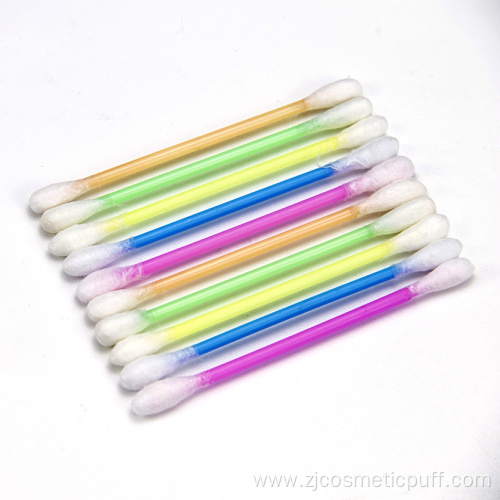 New product double head plastic stick cotton buds